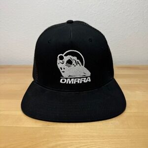 Big Accessories OMRRA Oregon Motorcycle Road Racing Trucker Hat Black Snapback